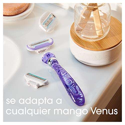 Gillette Venus Swirl Maquinilla de Afeitar/Depilación Mujer + 6 Cuchillas de Recambios, Afeitado Preciso y Suave