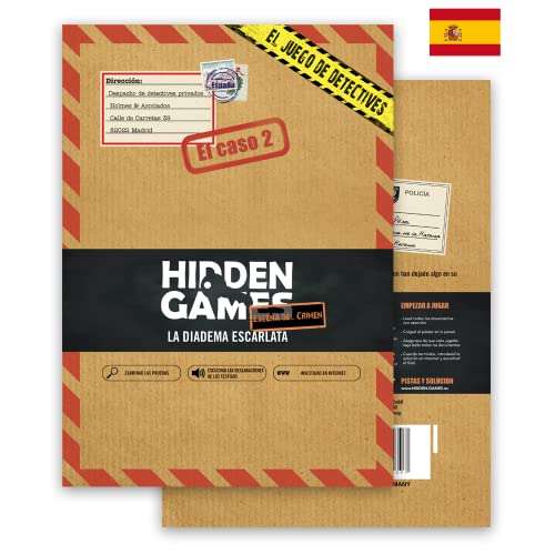 Hidden Games Escena del Crimen - Juego de Escape Room, tema policíaco, caso 2, «La Diadema Escarlata» (versión española)