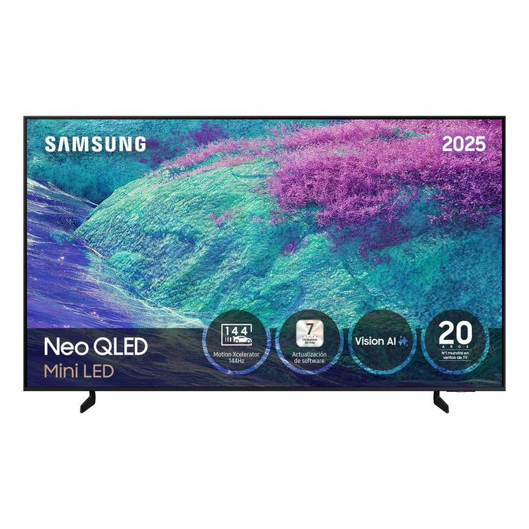 Televisión Smart TV Samsung 75″ Neo QLED 4K QN1EF (Mini LED, Vision AI, 144Hz, Glare Free)