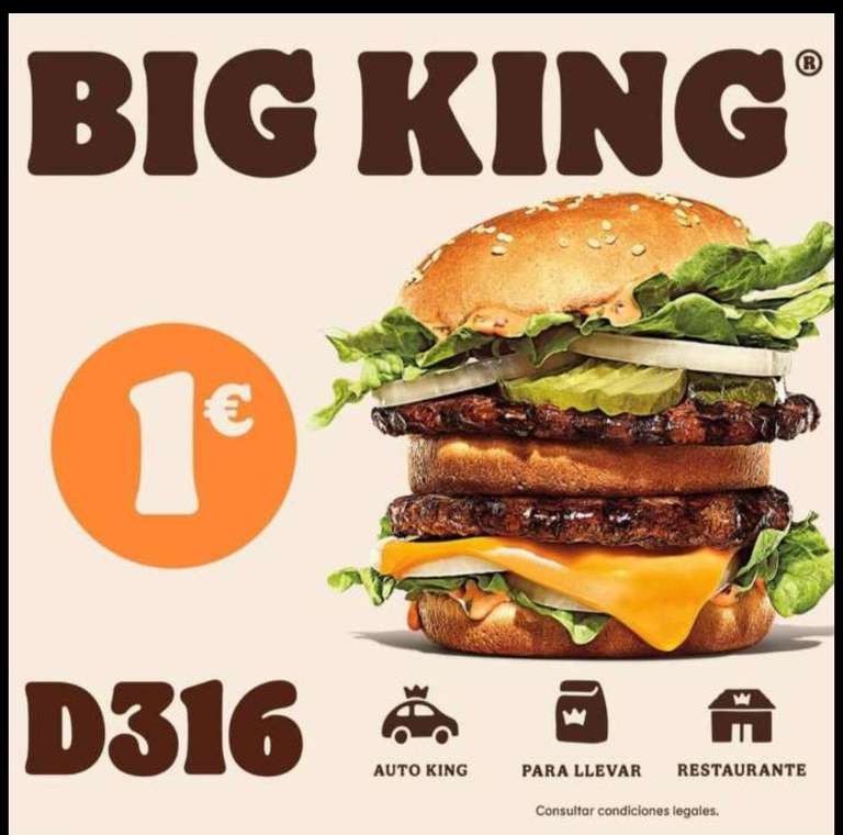 1€ - BIG KING - 1€
