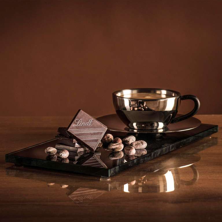 Tableta de chocolate negro Lindt Excellence 85% Cacao - 100 g, pack de 5