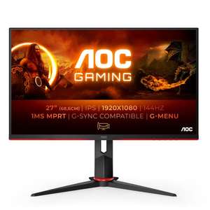 AOC Gaming 27G2: monitor FHD de 27 pulgadas, 144 Hz, 1 ms (1920 x 1080, HDMI, DisplayPort, Free-Sync)