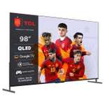 TV QLED 248 cm (98") TCL 98C735, UHD 4K, Google TV, Dolby Vision, Dolby Atmos y Google Assistant