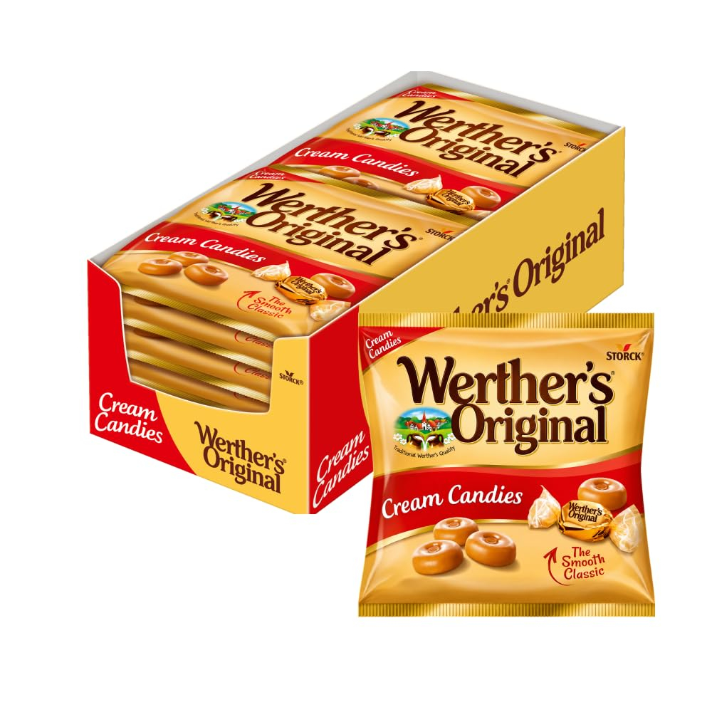 Werther's Original - Caramelos Toffee Nata - 15 x 135 g - Sabor Cremoso
