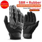 ROCKBROS-guantes tácticos SBR para ciclismo dedo completo
