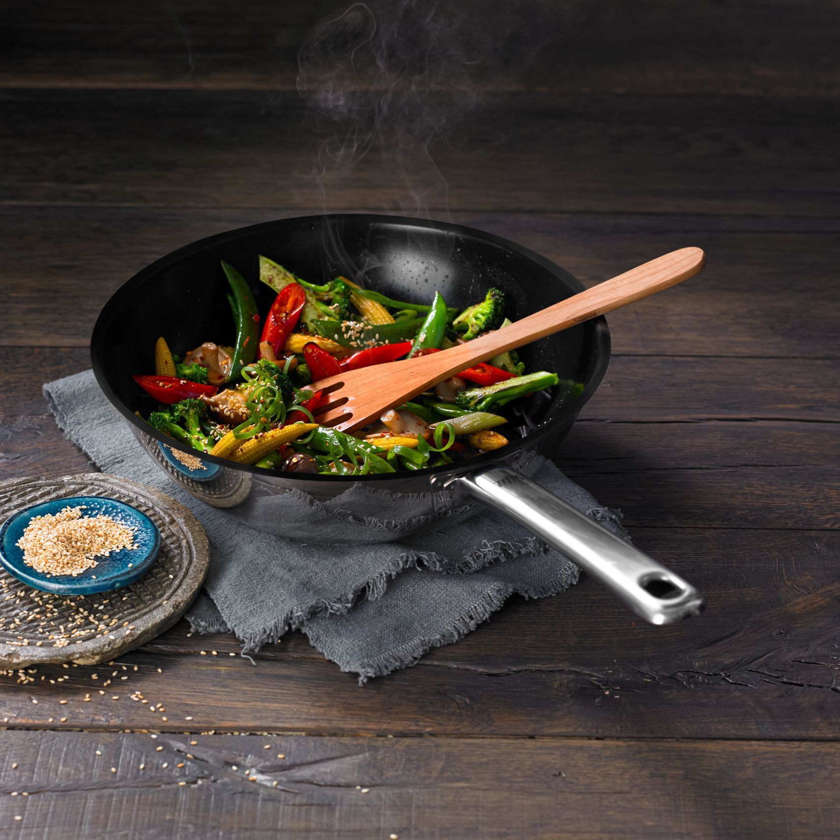 Silit - Wok - acero inoxidable 18/10 - ø28 cm