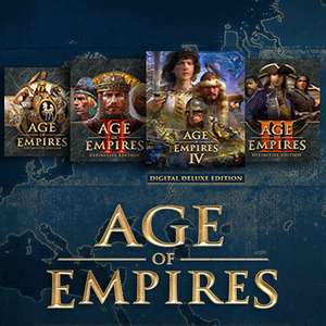 Age of Empires Definitive Editions [I a 3.9€, II a 5,t€, III a 5.4€, IV a 30€, Collection a 19€]