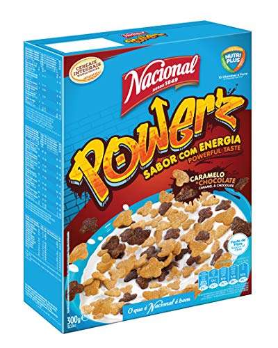 Caramelo Cereales de Desayuno Powerz Nacional 300 grs - Deliciosos cereales de trigo y arroz con caramelo y chocolate