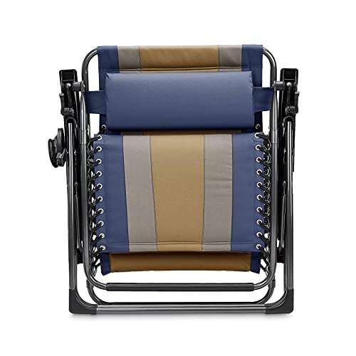 Set de 2 sillas acolchadas con gravedad cero - de color azul