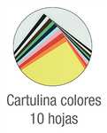 Bloc de Cartulinas de Colores Oxford 10 Hojas en 10 colores surtidos encoladas. Cartulina de 170gr.