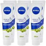 NIVEA Crema de Manos Hidratante Aceite de Oliva en pack de 6 (6 x 100 ml), crema para el cuidado de la piel seca [1'32€/u]