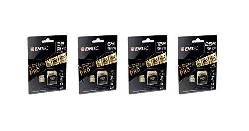 Emtec SpeedIN PRO memoria flash 128 GB MicroSDXC Clase 10 UHS-I - Tarjeta de memoria (128 GB, MicroSDXC, Clase 10, UHS-I, 95 MB/s, 85 MB/s)