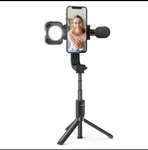 BlitzWolf BW-BS15 Palo Selfie con microfono y luz de relleno