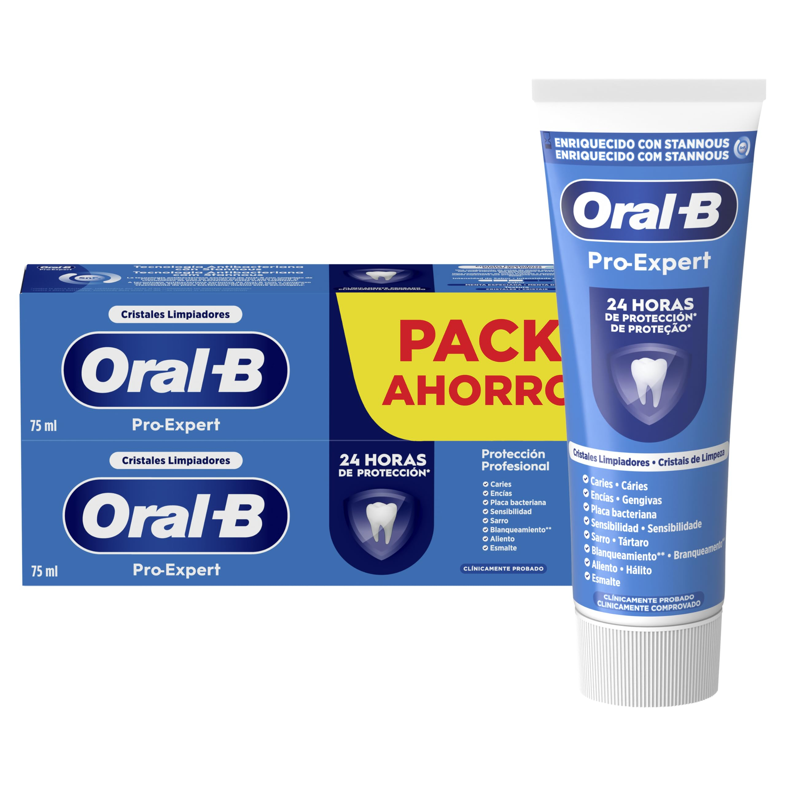 4 X Oral-B Pro-Expert Protección Profesional Pasta de Dientes, Pack 2x75 ml (1,77€/unidad)