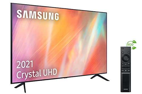 Samsung 4K UHD 2021 75AU7105 - Smart TV de 75" con Resolución Crystal UHD, Procesador Crystal UHD, HDR10+, PurColor, Contrast Enhancer