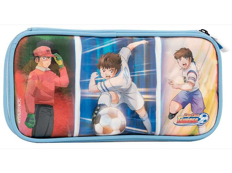 Funda - FR-TEC Captain Tsubasa, Para Nintendo Switch y Nintendo Switch Lite, Efecto 3D, Multicolor