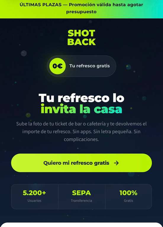 Imagen de Refresco GRATIS en Cualquier bar o