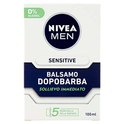 Nivea MEN Sensitive Bálsamo para después del afeitado Extra suave en paquete de 100 ml, para after shave hombre para pieles sensibles