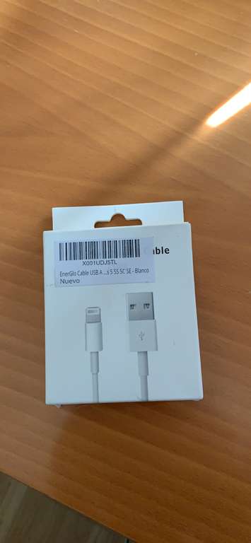 Cable USB Lightning Certificado Tipo A para iPhone y iPads