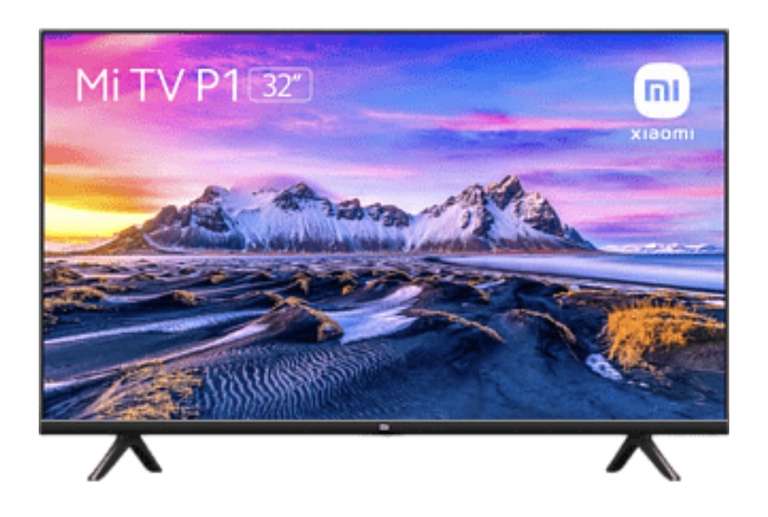 TV LED 32" - Xiaomi Mi TV P1, HD, Smart TV, WiFi, Control por voz, AndroidTV, Dolby Audio y DTS-HD, Negro