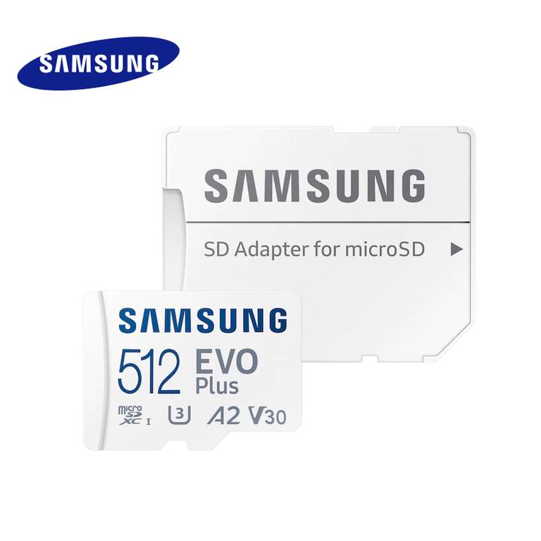 Tarjeta MicroSD Samsung de 512gb (con el cupon de primera compra sale a 25 euros)
