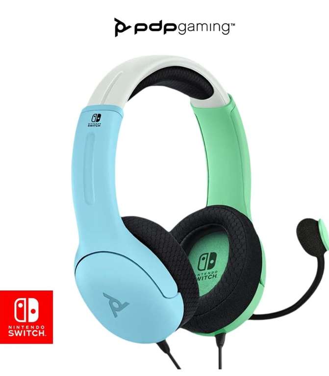 PDP - Auriculares LVL40 Nintendo Switch Azul y Verde