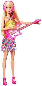 Barbie Malibú Muñeca rubia con guitarra de juguete y accesorios de música