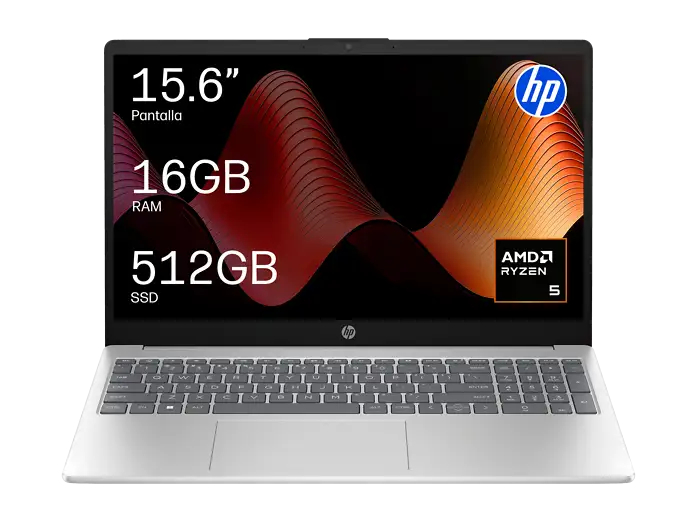 Portátil - HP 15-fc1003nsx, 15.6" Full-HD, AMD Ryzen 5 7520U, 16 GB RAM, 512 GB SSD, Radeon 610M, Windows 11 Home, Sin Cargador