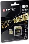 Emtec SpeedIN PRO memoria flash 128 GB MicroSDXC Clase 10 UHS-I - Tarjeta de memoria (128 GB, MicroSDXC, Clase 10, UHS-I, 95 MB/s, 85 MB/s)