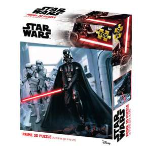 Prime 3D - Puzzle lenticular Star Wars Darth Vader y Stormtrooper - 500 Piezas - 61 x 46 x 0,3 cm