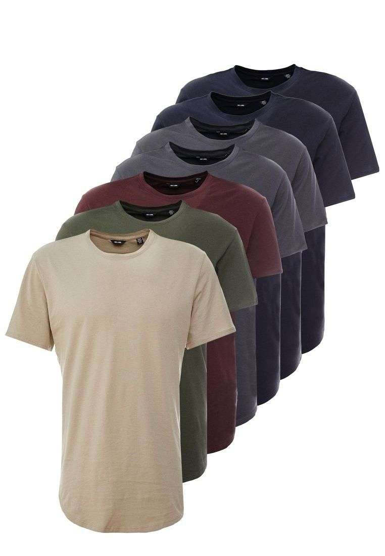 Pack 7 camisetas básicas Only \u0026 Sons. » Chollometro