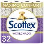 3x2 - 96 rollos papel higiénico Scottex acolchado: a 0,35 € unidad
