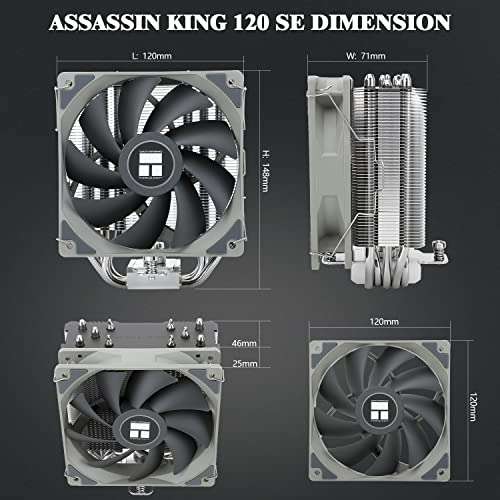 Thermalright Assassin King 120 SE (para AMD AM4/AM5 | Intel 1700/1150/1151/1156/1200)