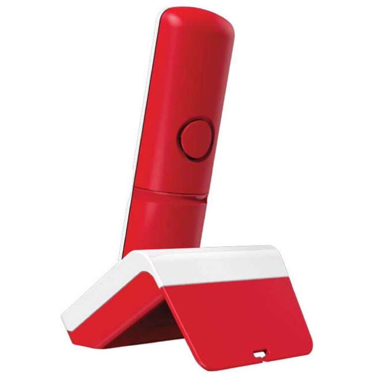 Teléfono red fija inalámbrico Alcatel S250 Rojo y Blanco