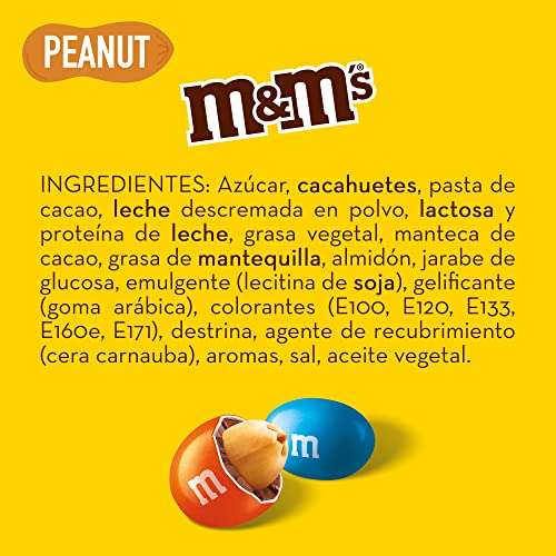 M&M's Peanuts Snack de Cacahuete y Chocolate con Leche o M&M's Choco Snack 400g