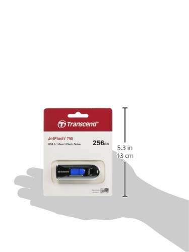 Transcend USB JetFlash 790 - 256GB, Memoria Flash USB 3.1