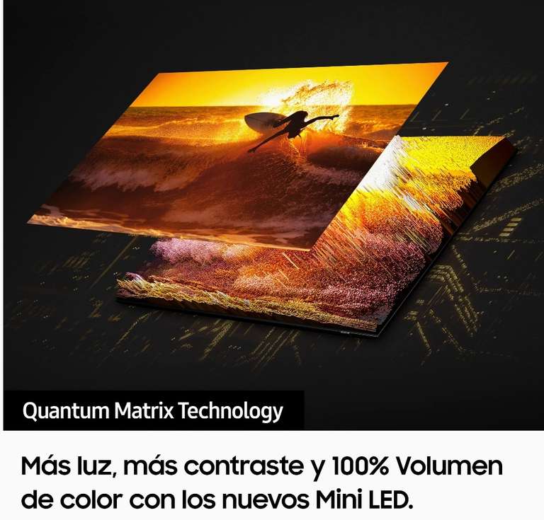 TV QLED 75" - Samsung QE75QN85BATXXC, Neo QLED 4K, Quantum HDR 1500, 60W Dolby Atmos y Alexa Integrada
