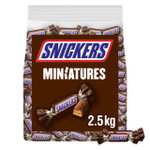 2'5 kg Snickers Minis, Chocolatina con Crema de Cacahuete, Caramelo y Trocitos de Cacahuete Recubiertos de Chocolate con Leche