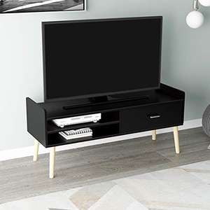 Mueble de TV con 1 cajón y 2 estantes (118x40x59 cm)