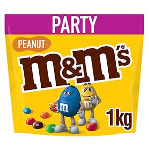 M&M's Peanuts Snack en Bolitas de Colores de Cacahuete y Chocolate con Leche (1kg)