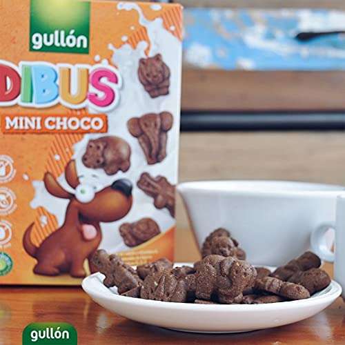 Gullón Galletas Chocolate Dibus Mini, 250g
