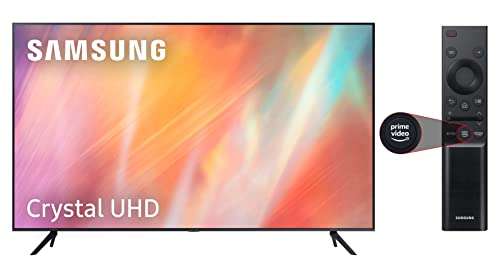 Samsung 4K UHD 2021 75AU7105 - Smart TV de 75" con Resolución Crystal UHD, Procesador Crystal UHD, HDR10+, PurColor, Contrast Enhancer