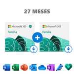 Microsoft 365 Familia - 6 personas - Uso total 27 meses | PC/Mac/Mobile |