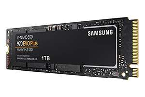 Samsung 970 EVO Plus 1TB PCIe NVMe M.2 (2280) Unidad interna de estado sólido / 2Tb por 92,99€ / 500Gb 39,99€ / 250Gb 36,04€.