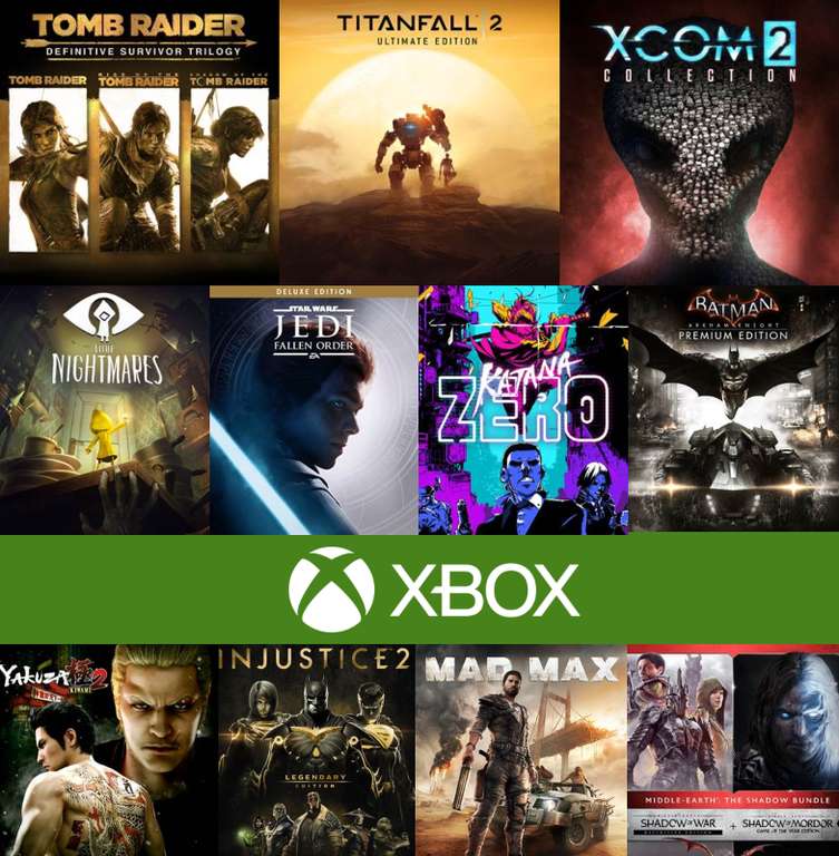 Sagas (Tomb Raider,Tierra Media,Yakuza,Star wars), Titanfall, XCOM 2 Collection. A Way Out,Mad Max,Dragon Ball Kakarot,Injustice,Katana Zero