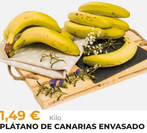 Plátano de Canarias a 1,49€/Kg