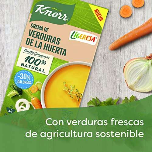Knorr  Crema Ligeresa  Verduras de la Huerta  500ml - Pack de 12 [1'59€/ud]