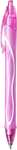 BIC Gel-ocity Quick Dry Bolígrafos de Gel, punta media (0,7mm) - Rosa, Caja de 12 Unidades