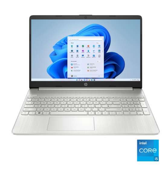 Portátil HP Laptop 15s-fq5104ns, I5-1235U // 16GB RAM // 512GB SSD // FHD 15,6", Windows 11 Home - Plata