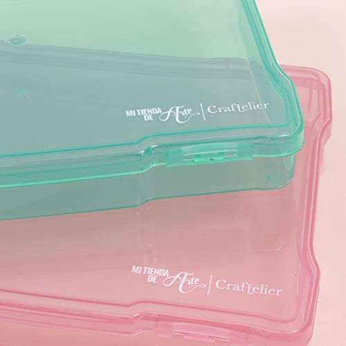 Craftelier - Set de 2 Cajas de Organización para los Materiales de Scrapbooking y Manualidades |